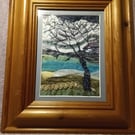 The lone tree - Textile Art