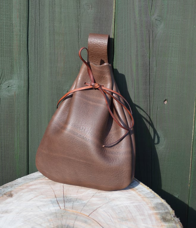 Leather Belt Pouch – Historically Inspired Medieval Tudor Roman Coin Purse