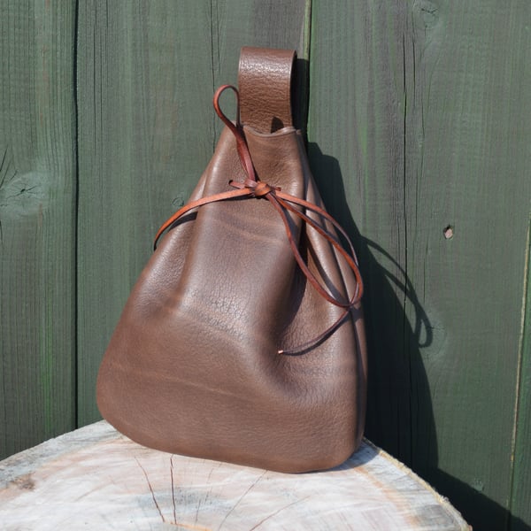 Leather Belt Pouch – Historically Inspired Medieval Tudor Roman Coin Purse