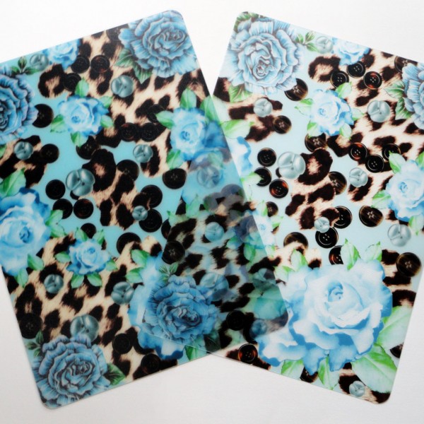 Two Blue Skin Heaven Plastic Placemats
