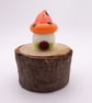 small glass toadstool house - Image 3
