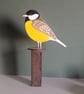 Standing Wooden Great Tit Bird Decoration - Image 2