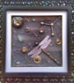 Sci-Fi Dragonfly Space Odyssey Mixed Media Shadow Box - Image 1