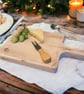 Recycled Wooden Cheese Board Rustic Cutting Board Eco-Friendy Chopping Board THE - Image 6