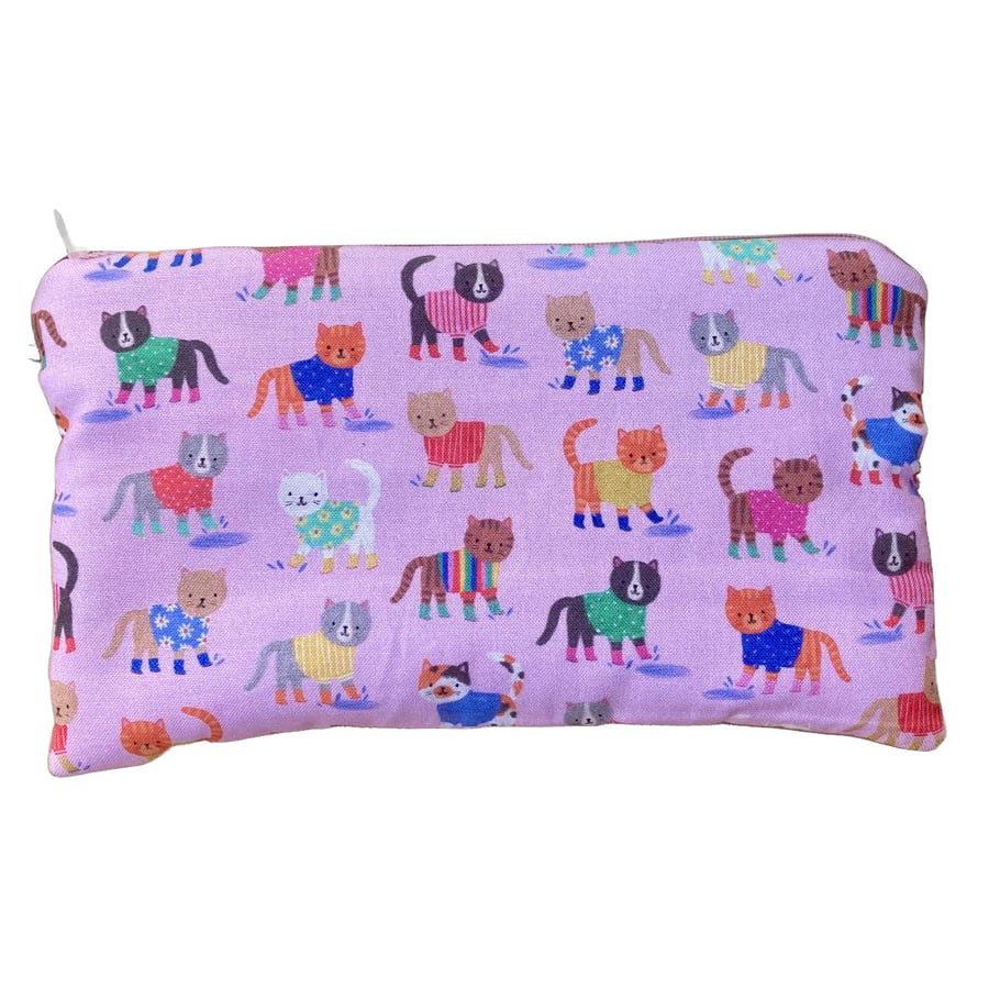Cats in Welly Boots Splash Notions Pouch Pencil Case
