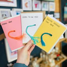 Beach Waste Greetings Cards set of 3 - Shrimps & Prawns