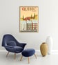 Quebec retro travel poster, Quebec city print, Canada travel print - Image 6