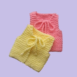 KNITTING PATTERN PDF Preemie Garter Vest