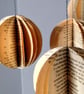 Paper Book Christmas Decorations, Beige, Globe, Librarycore - Image 4