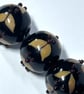 Handmade brown and amber lamp work glass beads - Image 6