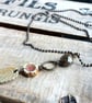 RESERVED FOR SALLY - Rustic Leaf Necklace. Artisan Ceramic Stacking Necklace - Image 4