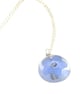 Forget Me Not Dome Necklace Silver Or Gold Plated Chain