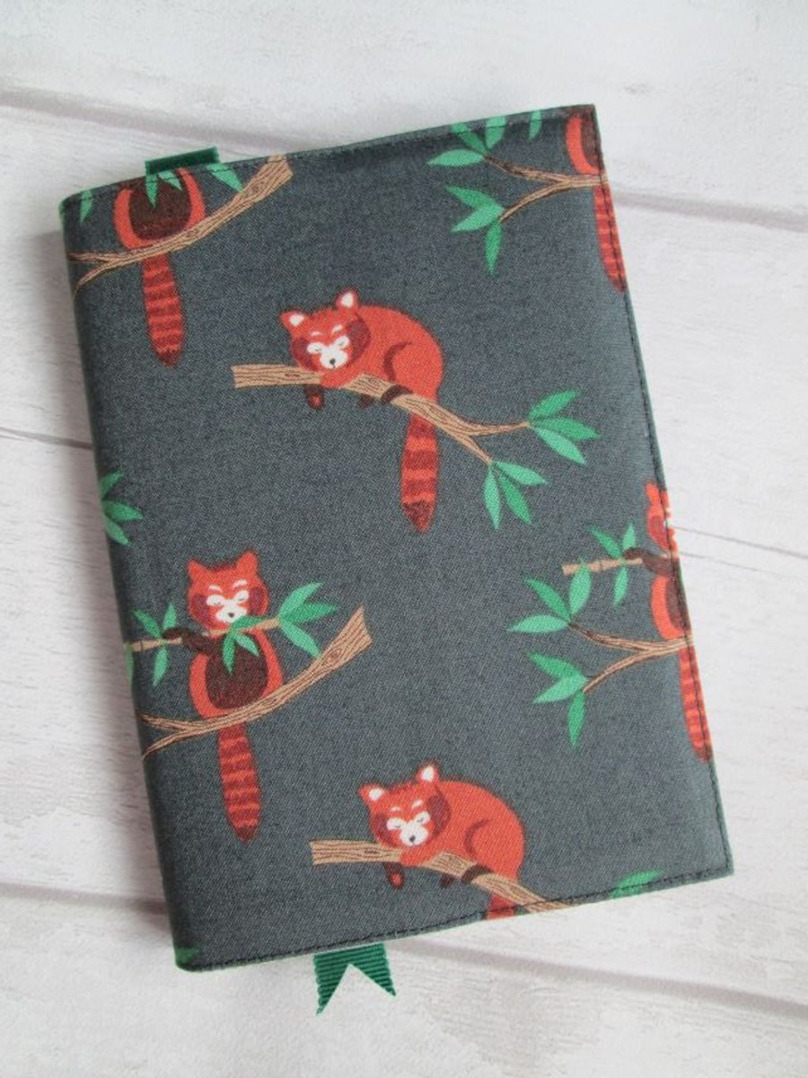SOLD - A6 Red Panda Reusable Notebook or Diary Cover
