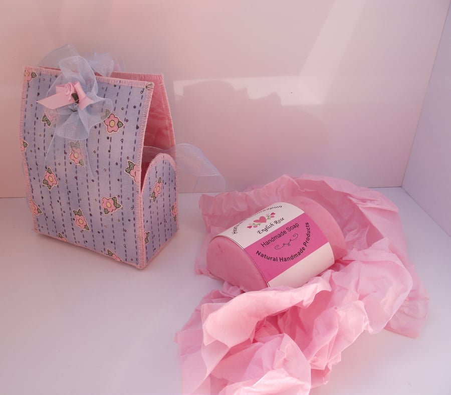 re-usable gift box with handmade soap