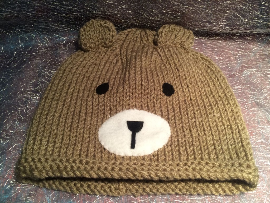 Cute Knitted Bear Hat