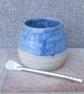 Yerba Mate gourd calabash cup bowl bombilla wheel thrown in stoneware pottery  - Image 4
