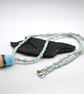 blue beach lampwork glass pendant necklace - Image 2