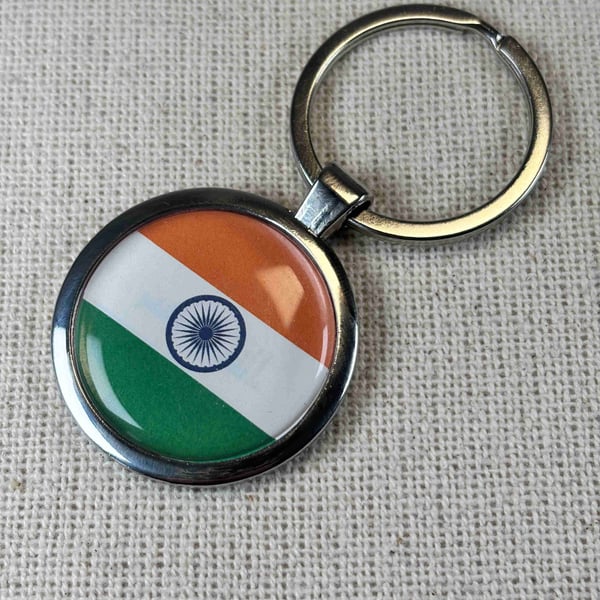 India Flag Keyring