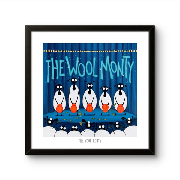 The Wool Monty - 10" print