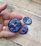 Buttons, handmade pottery buttons, set of 3 - Image 5