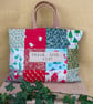 Fabric Christmas tote bag, Christmas gift bag, tote bags  gift bags - Image 4