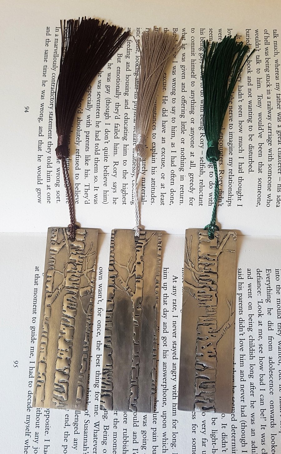 Silver Birch pewter Bookmark