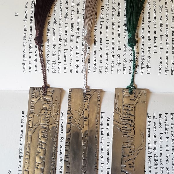Silver Birch pewter Bookmark
