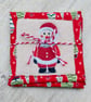 Coasters -Set of Four Quilted Christmas Coasters. - Image 10