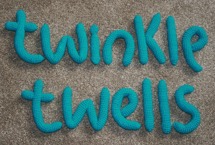 Your Name in Crochet! (5 letters) e.g HARRY, JAMES, BECKY, LEXIE