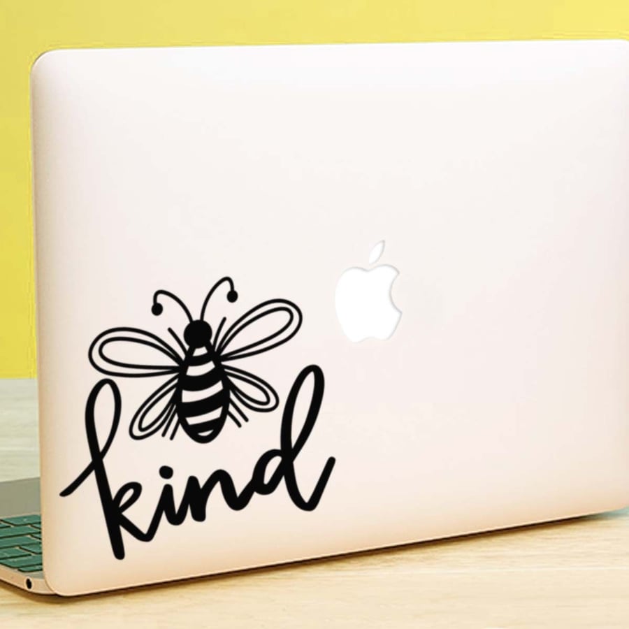 BEE KIND MacBook Decal Sticker fits all MacBook models