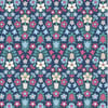 Liberty Floral Cotton Fabric, Midnight Garden, Hampstead Meadow Design