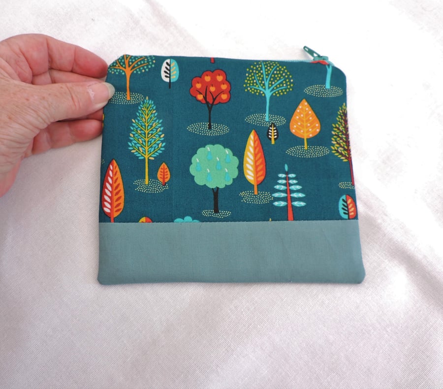 Sale  Patchwork Make Up Bag  Zipped Pouch  