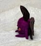Purple Moth Friend Needlefelted Art Doll - Image 10