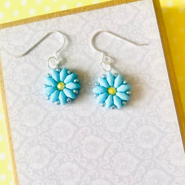 Sterling Silver Flower Earrings