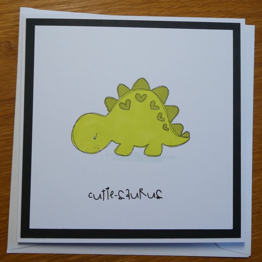 Dinosaur Birthday Card - Cutie Saurus