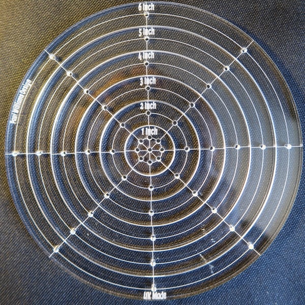 Acrylic Circle Template, 150mm, Sewing Pattern, Leather Pattern, Quilting