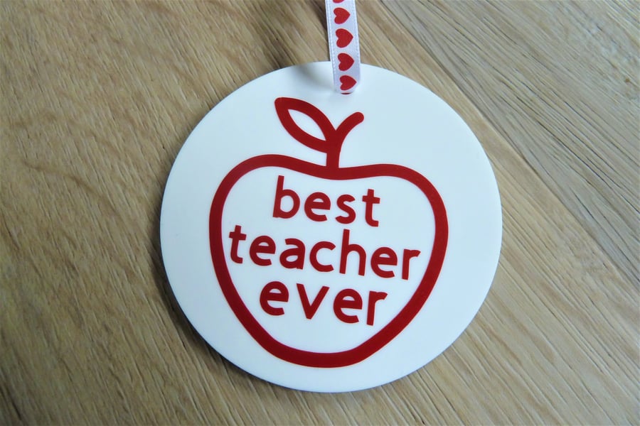 best teacher ever hanger gift