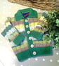 Designer Baby Boy's Cardigan with Cotton and Merino Wool  6-12 months size - Image 7