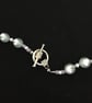 Pretty Beaded Necklace in Soft Tones - Small  - 14.5ins - Image 8