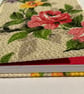 Handmade A6 Hardcover Journal made with Floral 1950's Vintage Fabric - Image 3