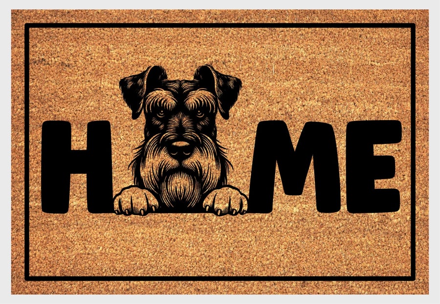 Giant Schnauzer Home Door Mat No.2 - Giant Schnauzer Welcome Mat - 3 Sizes