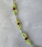Peridot and Ruby Necklace with Sterling and Fine Silver  - Image 7