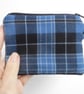Coin purse Clergy tartan blue wool. - Image 4