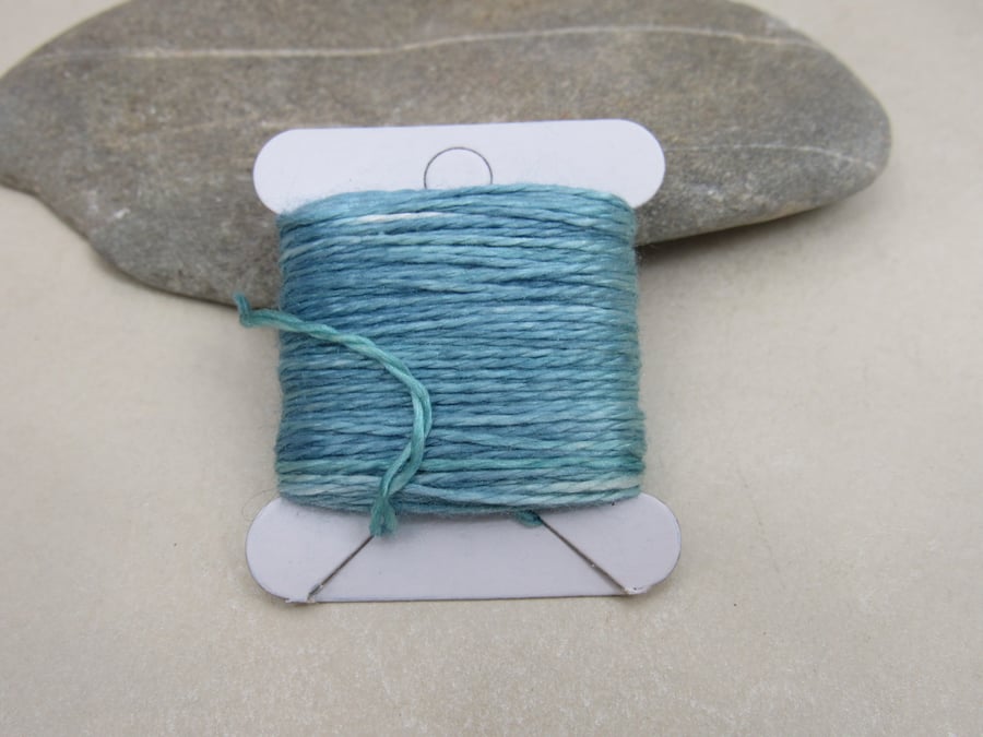 15m Natural Dye Indigo Blue Pure Silk Embroidery Thread