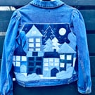 Women’s appliqué denim jacket - Size 12-14