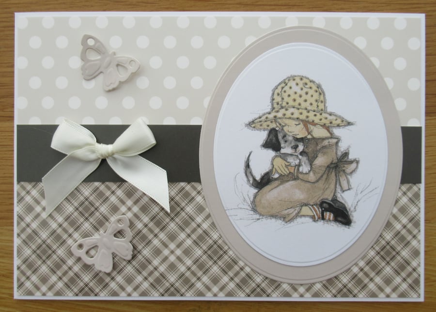 Puppy Cuddles - A5 Any Occasion Card