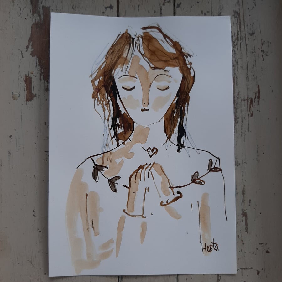 Original ink drawing( not a print )