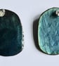 Blue Enamel Reversible Earrings - Image 4