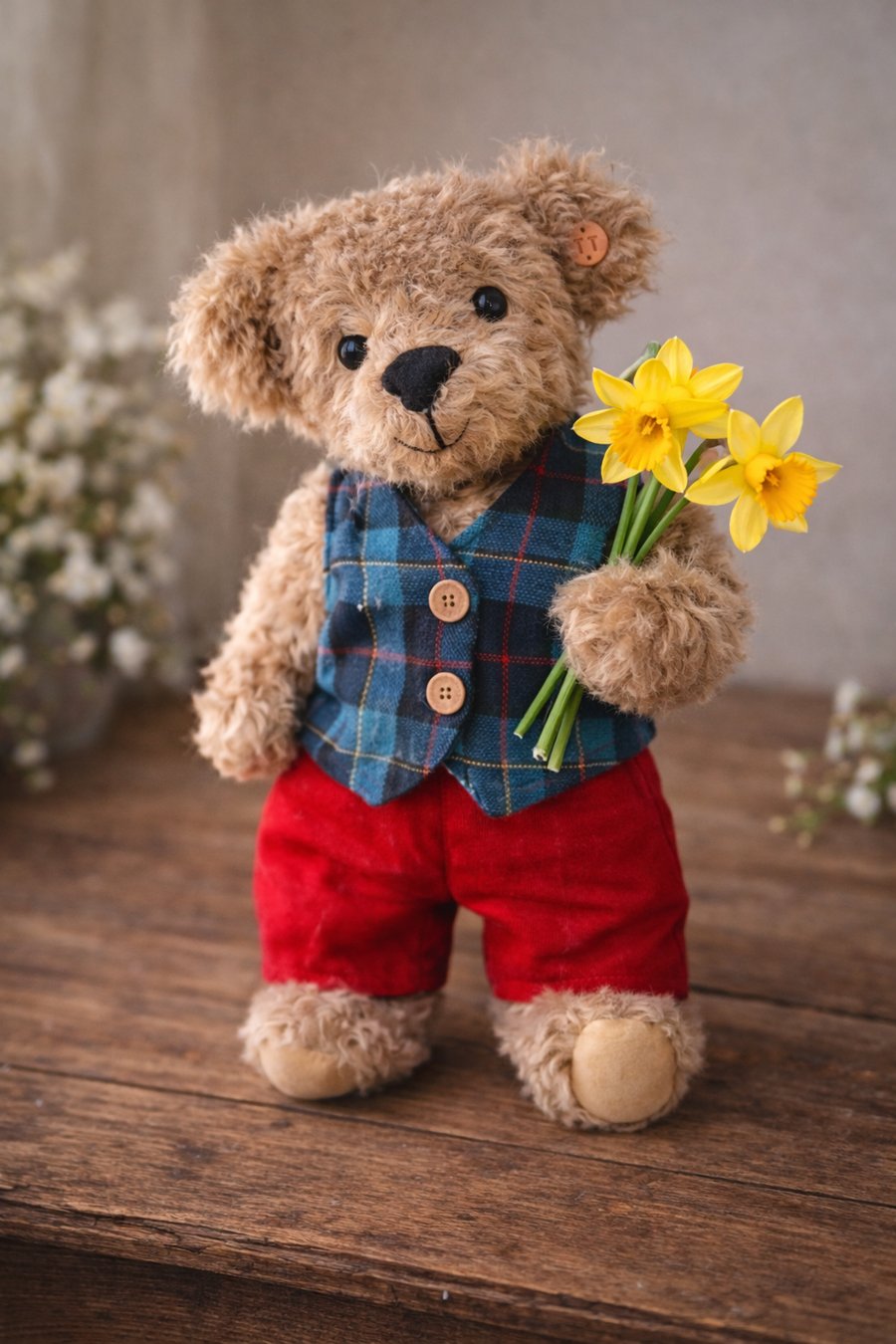 Master Oliver Hand-sewn Mohair Teddy Bear