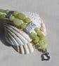 SALE - Olive Jade Gemstone Beaded Bracelet "Mellow Yellow" - SALE PRICE - Image 4